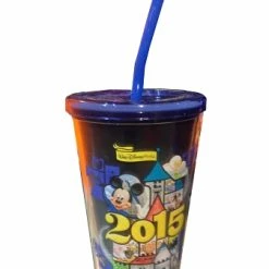 Cheapest 🧨 Disney Tumbler With Straw - 2015 Mickey Mouse - Walt Disney World 💯