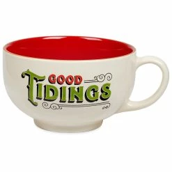 Top 10 😀 Disney Holiday Soup Bowl Mug - Good Tidings - Santa Mickey And Minnie 😍