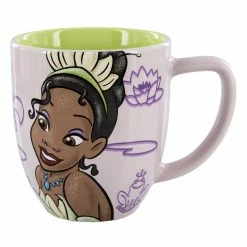 New 🧨 Disney Coffee Mug - Princess Tiana Portrait - Never Give Up 😀
