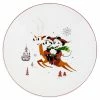 Best Sale 🔔 Disney Dinner Plate - Mickey And Minnie Mouse Holiday - Reindeer 😀