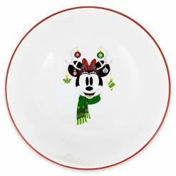 Brand new 🧨 Disney Cereal Bowl - Santa Minnie Mouse Holiday - Reindeer 🥰