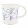 Cheap 😀 Disney Coffee Mug - Star Wars - Lightsaber Blueprint - White ❤️