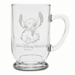 Outlet ⭐ Disney Arribas Glass Mug - Stitch - Personalizable - 16oz 🥰