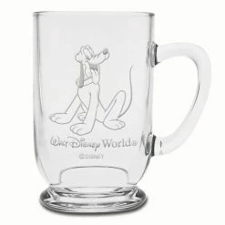 Hot Sale 😀 Disney Arribas Glass Mug - Pluto - Personalizable - 16oz 🎁