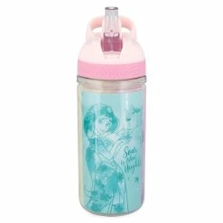 Cheapest ⭐ Disney Water Bottle With Straw - Princess Quotes 💯