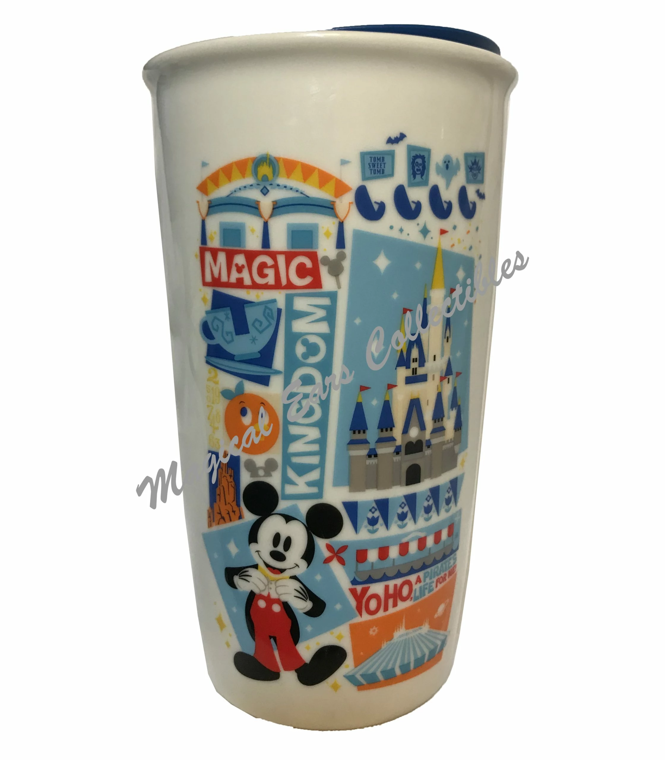 New โญ Disney Travel Tumbler - Starbucks - Magic Kingdom Park Icons ๐