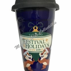 Best Sale 🧨 Disney Travel Tumbler - Epcot 2018 Festival Of The Holidays ⌛