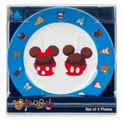 Best deal 🥰 Disney Plate Set - Disney Treats - Set Of 4 - Plastic 🛒