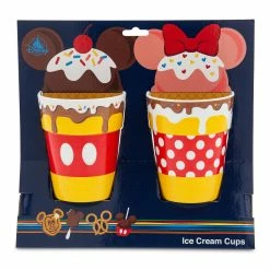 Cheapest 🎁 Disney Ice Cream Cups - Disney Treats - Mickey And Minnie - Set Of 2 🔥