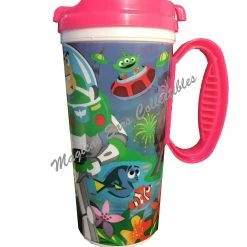 Outlet 🧨 Disney Resort Travel Mug - PIXAR - Toy Story Cars And More - Pink 🎉
