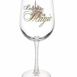 Wholesale 🔔 Disney Wine Glass - Believe In Magic - Castle ❤️