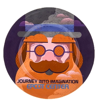 New ๐ Disney Dessert Plate - Attraction Poster - Journey Into Imagination ๐
