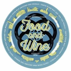 Outlet 🥰 Disney Dessert Plate - Epcot Food And Wine Festival 2016 - Logo 👍