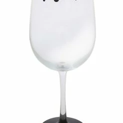 New 😍 Disney Wine Glass - Mickey Mouse Icons - Black 👍