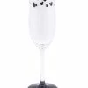 Best Sale 😍 Disney Champagne Flute Glass - Mickey Mouse Icons - Stemmed Black ❤️