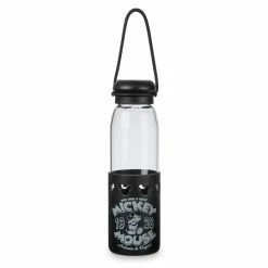 New 👏 Disney Water Bottle - Mickey Mouse Glass With Grip 😀