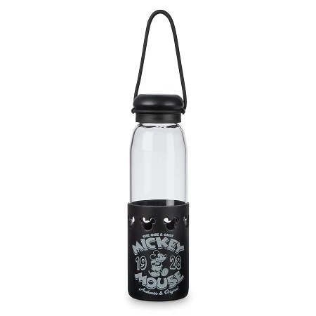 New ๐ Disney Water Bottle - Mickey Mouse Glass With Grip ๐