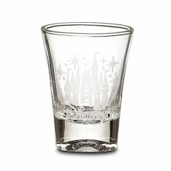 Promo 👏 Disney Shot Glass - Etched Cinderella Castle 👍