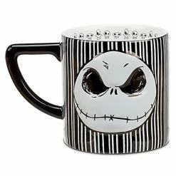 Budget 🥰 Disney Coffee Mug - Jack Skellington - Striped 🎁
