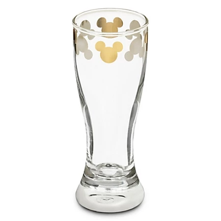 Brand new ๐ Disney Shot Glass - Etched Mickey Mouse Icon - Silver & Gold ๐