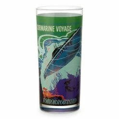 Outlet ✨ Disney Glass Tumbler - Space Mountain/Submarine Voyage - Tall 🎉