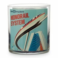 Promo 🥰 Disney Glass Tumbler - Monorail/Matterhorn Bobsleds - Short 😀