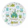 Outlet ❤️ Disney Dessert Plate - Magic Kingdom - Fantasyland Plate - 7'' 🧨