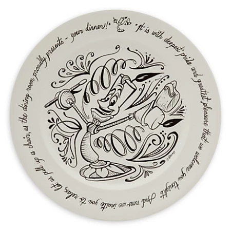 Cheap ๐งจ Disney Dinner Plate - Be Our Guest - Lumiere - 11" ๐