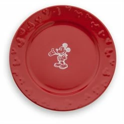 Best Pirce 😉 Disney Dinner Plate - Gourmet Mickey Mouse - Red/White 🎉