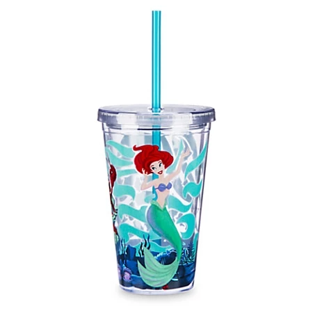 Brand new ๐ Disney Tumbler With Straw - Ariel - Under The Sea - The Little Mermaid ๐