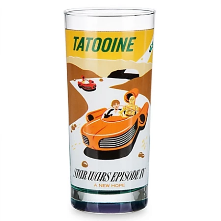 Best deal ๐คฉ Disney Glass Tumbler - Star Wars Parks Attraction Poster - Tatooine ๐งจ