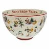 Wholesale 🛒 Disney Serving Bowl - Happy Holidays - Santa Mickey Mouse & Friends ✔️