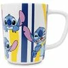 Outlet 🥰 Disney Coffee Mug - Stitch Striped ✨