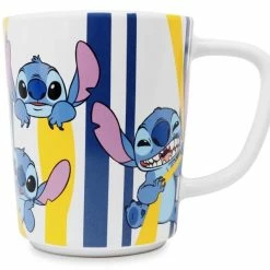 Outlet 🥰 Disney Coffee Mug - Stitch Striped ✨