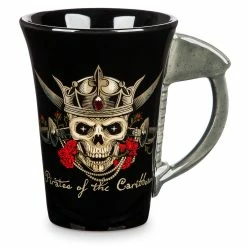 Outlet 🎉 Disney Coffee Mug - Pirates Of The Caribbean - Skull And Roses ⭐