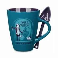 Discount 🎁 Disney Mug And Spoon Set - The Haunted Mansion Gravedigger ⭐