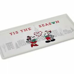 Best deal 🤩 Disney Holiday Platter - Mickey And Minnie Mouse - Rectangular 🔔