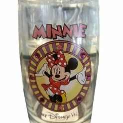 New 🥰 Disney Arribas Juice Glass - Minnie Mouse - Jeweled ✨