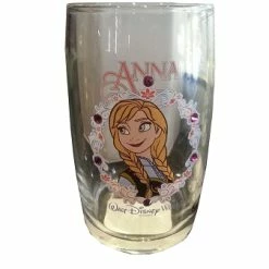 Budget ✔️ Disney Arribas Juice Glass - Frozen - Anna - Jeweled 🤩
