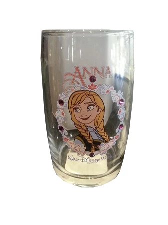 Budget βοΈ Disney Arribas Juice Glass - Frozen - Anna - Jeweled π€©