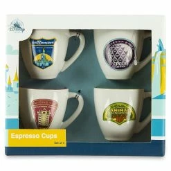 Flash Sale 🌟 Disney Espresso Cups Set - Walt Disney World Four Parks - Set Of 4 👍