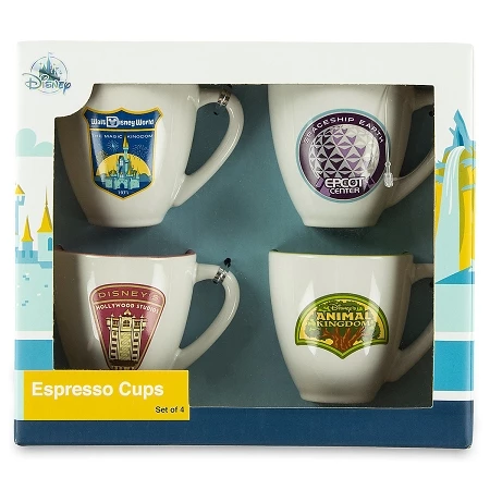 Flash Sale ๐ Disney Espresso Cups Set - Walt Disney World Four Parks - Set Of 4 ๐