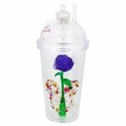 Deals 🌟 Disney Tumbler With Straw - 2018 Epcot Flower And Garden - Purple Rose 🧨
