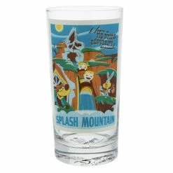 New 🌟 Disney Tumbler Glass - Attraction Poster - Splash Mountain ✔️