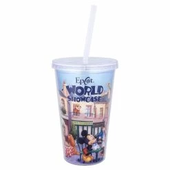 Wholesale ✔️ Disney Tumbler With Straw - Epcot World Showcase Paris - Marie 😉