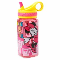 Buy 😀 Disney Water Bottle - Minnie Mouse With Built-In Straw 🌟