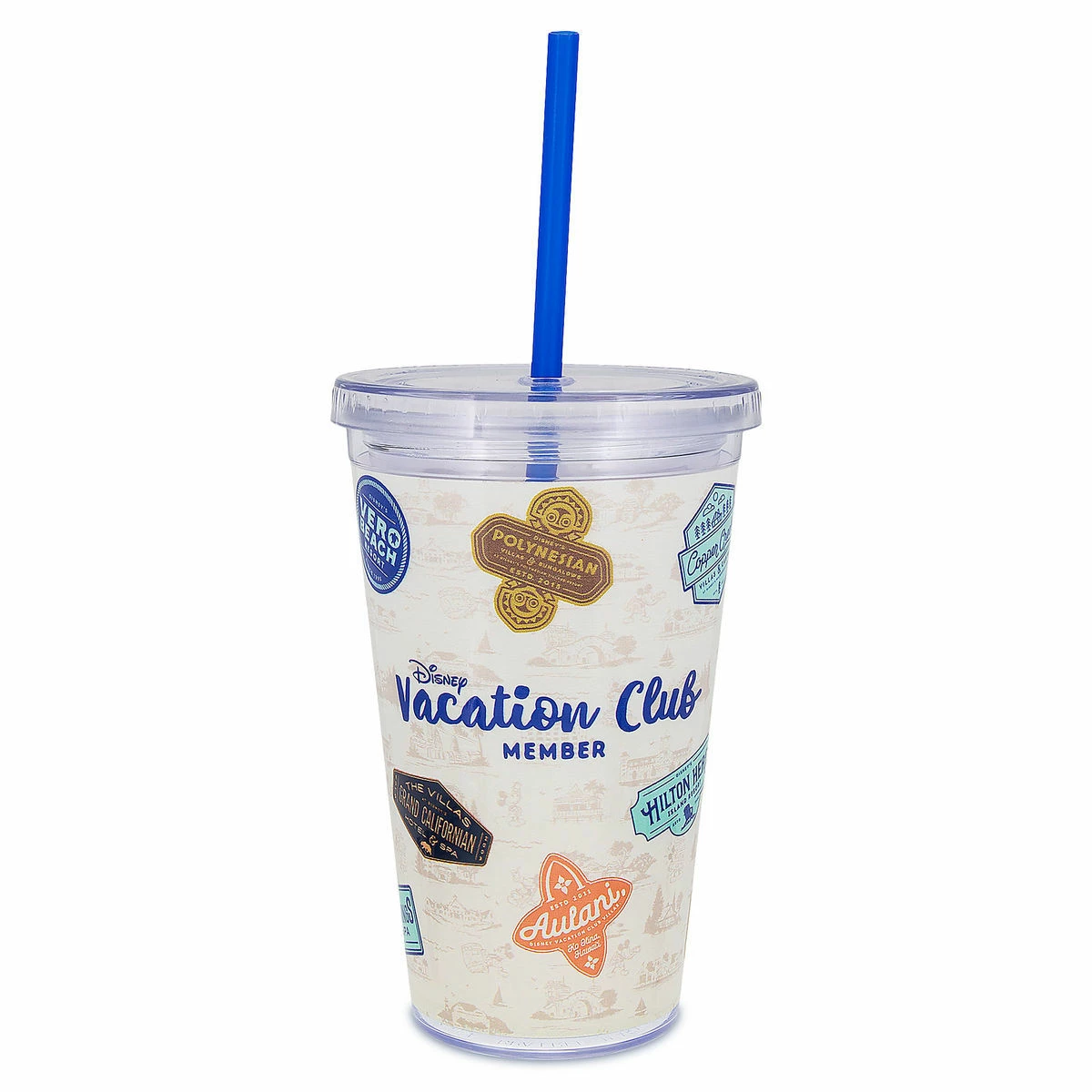 Outlet โค๏ธ Disney Tumbler With Straw - Disney Vacation Club - Resorts ๐