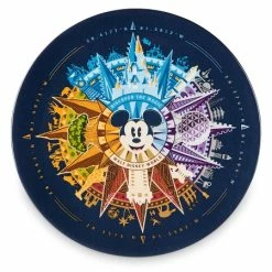 Cheap ❤️ Disney Dessert Plate - Mickey Mouse Compass - Four Parks ✨