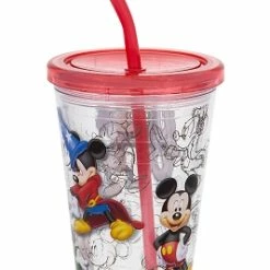 New ✨ Disney Tumbler With Straw - Mickey Mouse Sketches 🥰
