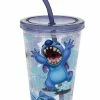Cheapest ❤️ Disney Tumbler With Straw - Stitch Portraits 🥰